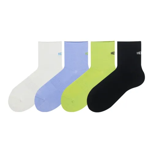 Hello Monday Mid Calf Socks Women's 4 Pack