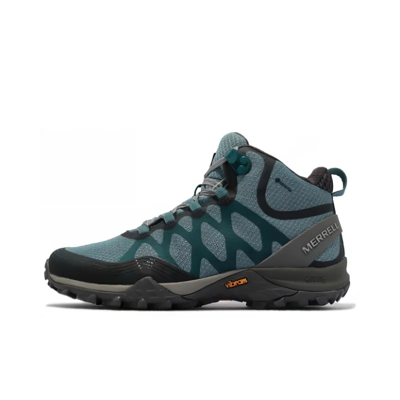 MERRELL Siren 3 Cushioning Wear-Resistant High-Top Hiking Shoes Women's Blue Gray-0