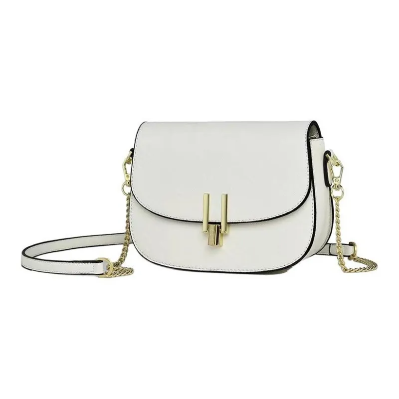 Versman PU Shoulder Bag Crossbody Bag Shoulder Bag Large Size Women's Classic Black Ecru-2