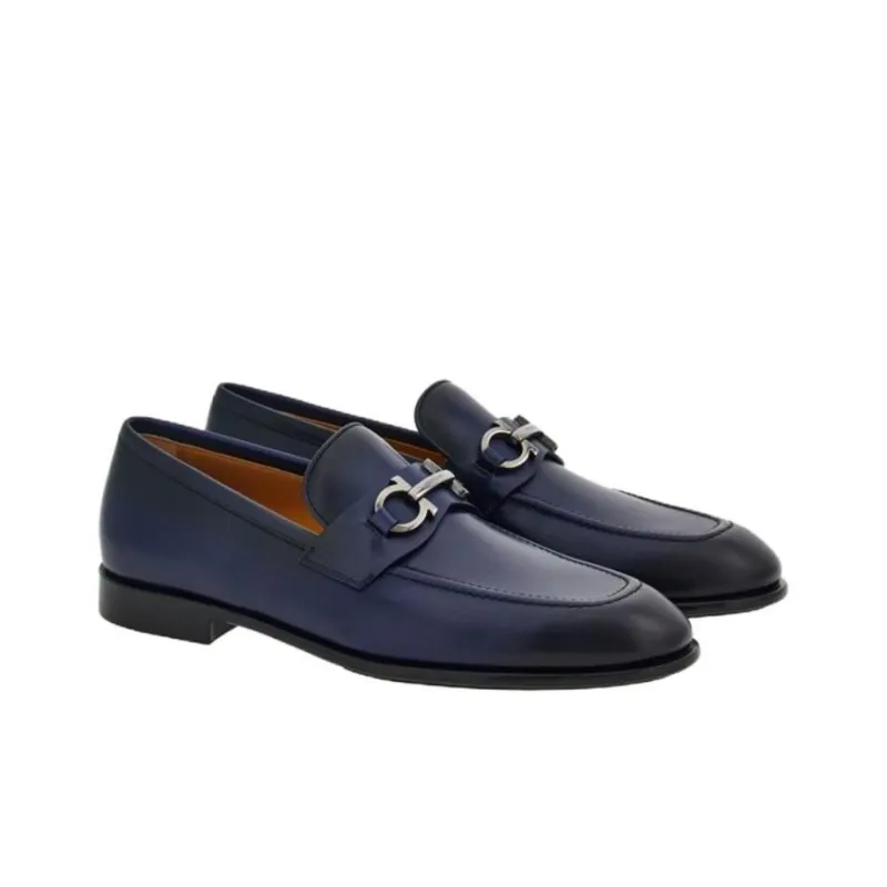 FERRAGAMO Penny Gancini-plaque Loafers-2