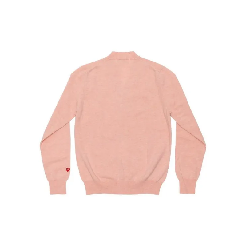 CDG Play Sweater Unisex Light Pink-1