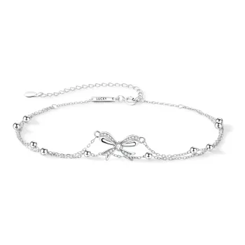MOLADY S925 Silver Anklets Women's