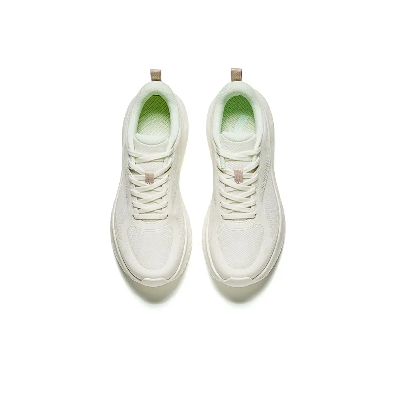 Anta Anti Slip Wear Resistant Low Top Casual Running Shoes Women's White-2