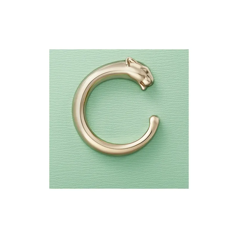 CARTIER Panthère De Cartier Calfskin Card Holder Women's Almond Green-3