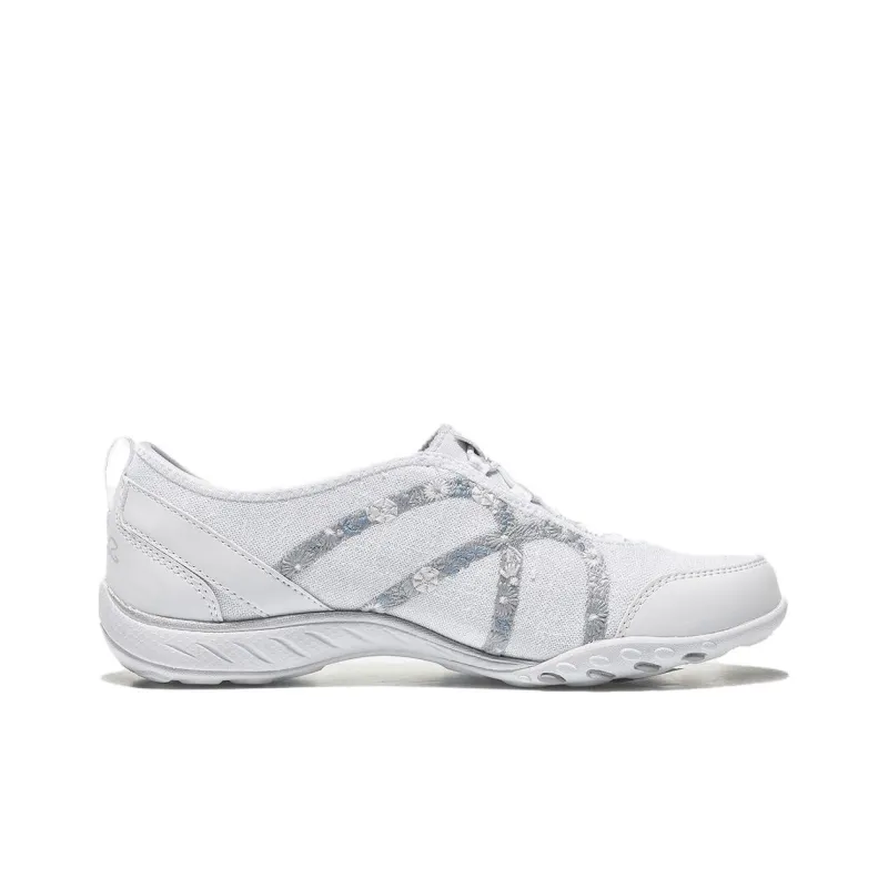 Skechers Breathe-Easy Cushioning Wear-Resistant Low-Top Casual Shoes Women's White-1