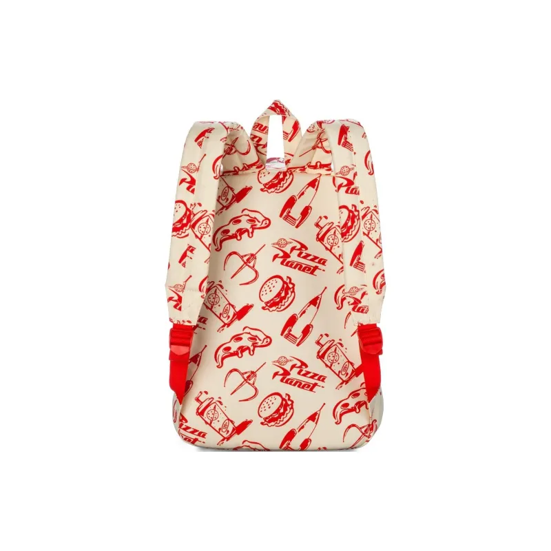 Disney Cotton Canvas Backpack Unisex Beige & Red-1