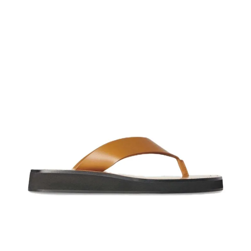 THE ROW Leather Flip Flops-1