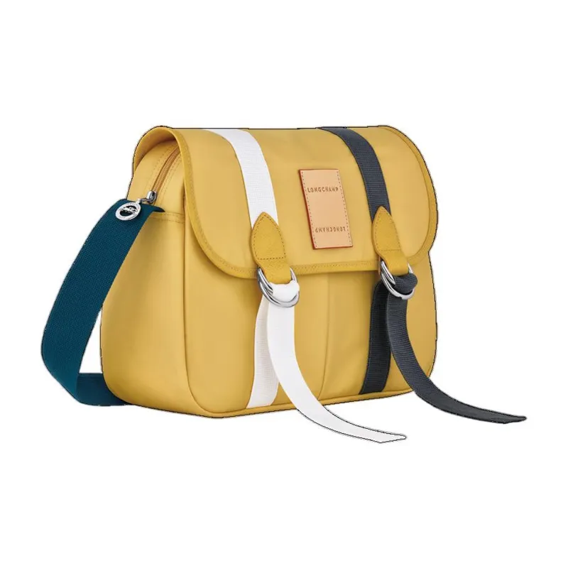 LONGCHAMP Le Pliage Re-play Canvas One Shoulder Canvas Bag Crossbody Bags Large Size Women's Corn Color-2