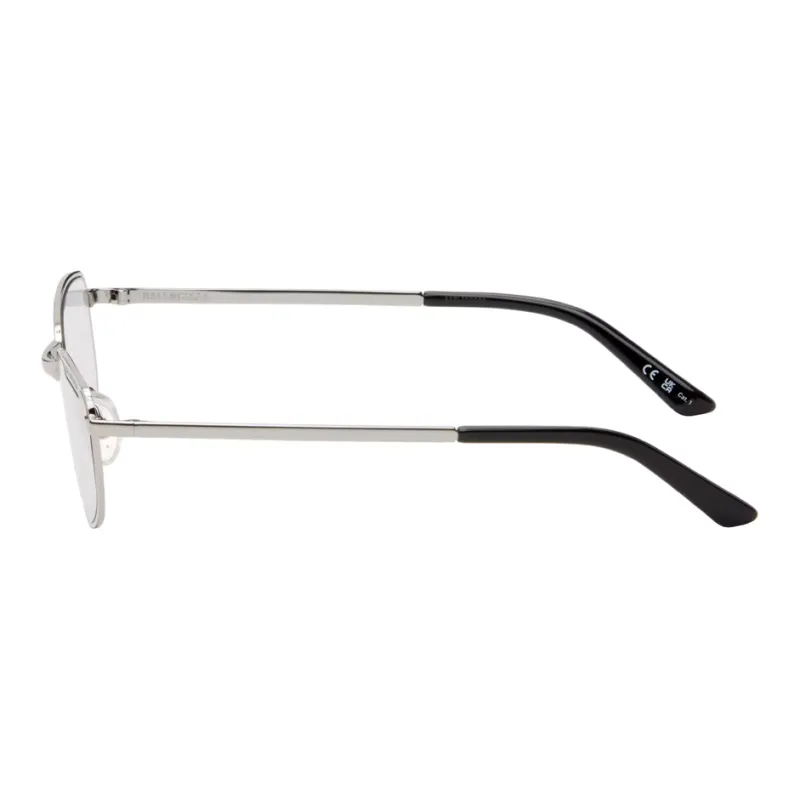 Balenciaga Metal Acetate Irregular Shape Sunglasses Unisex Silver-2