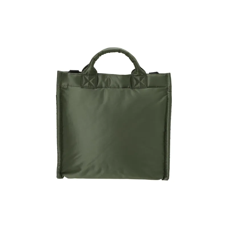 PORTER Nylon Twill Tote Bag Shopping Bag Shoulder Bag Crossbody Bag Handbag Medium Size Unisex Sage Green-2