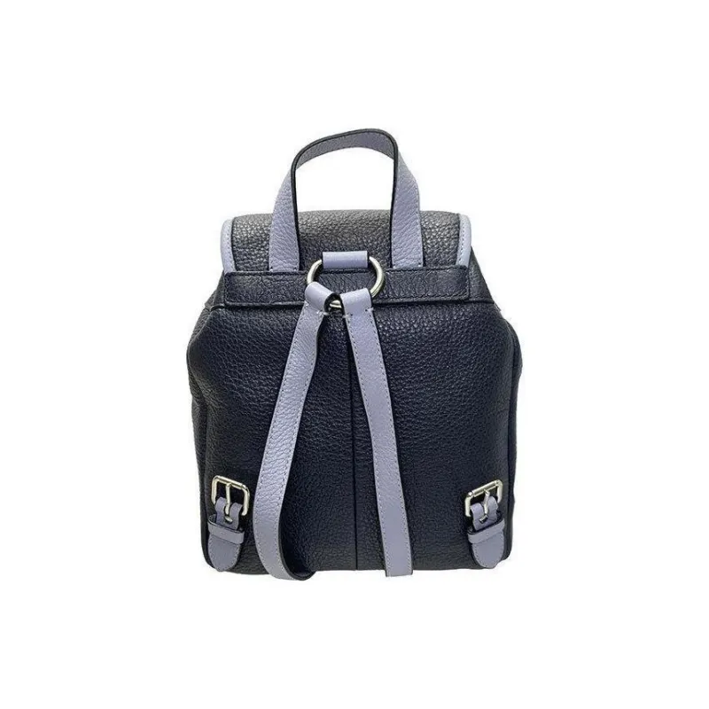 COACH Pennie Leather Backpack Women's Navy Blue-5