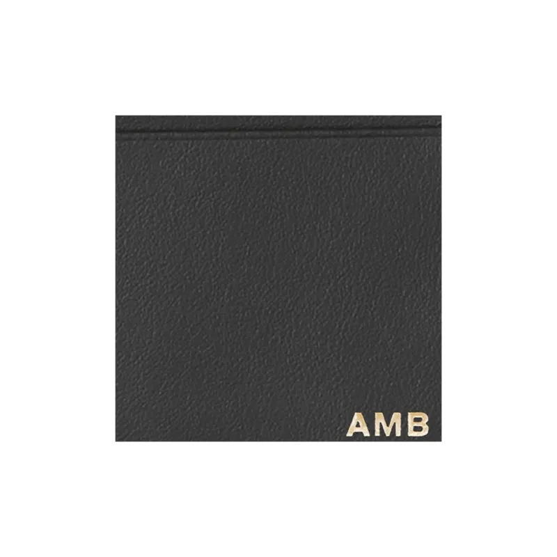 Burberry Vintage Cow Leather Wallet Men's Yellow/Black-5