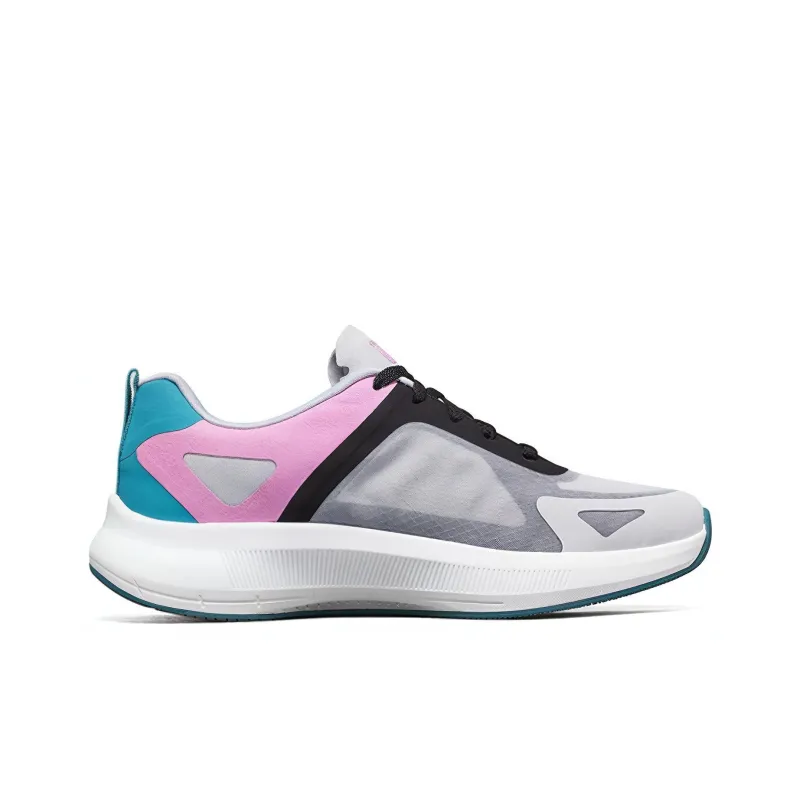 Skechers Go Run Pulse Shock Absorbers Slip Resistant, Abrasion Resistant, Breathable Low Top Running Shoes Women's Gray-1