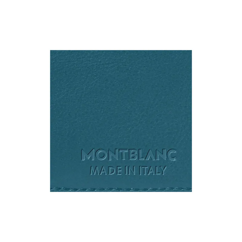 MONTBLANC Calfskin Coin Purse Wallet Men's Blue-4