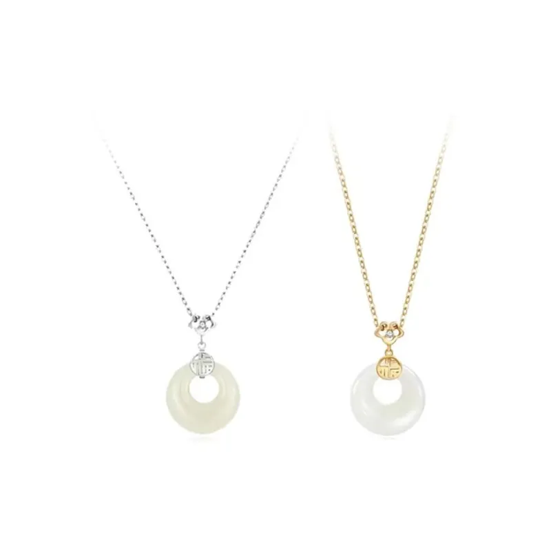 Zhongzhao Jewelry Chalcedony Necklaces Unisex-2