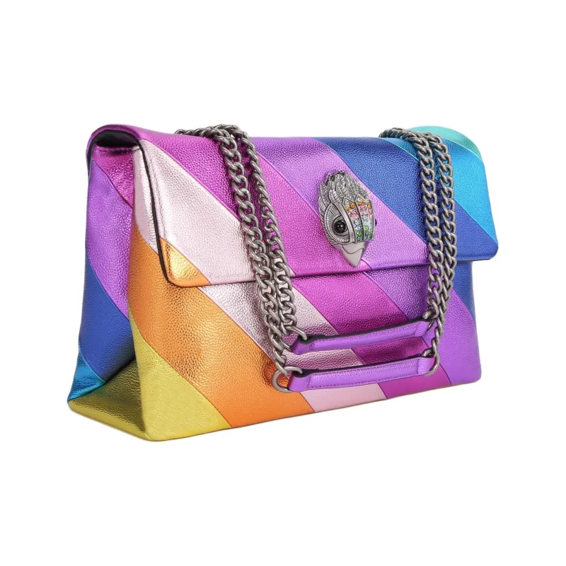 Kurt Geiger London Pebble Texture Cow Leather Shoulder Bag, Crossbody Bag Extra Large Women's Multicolor-1