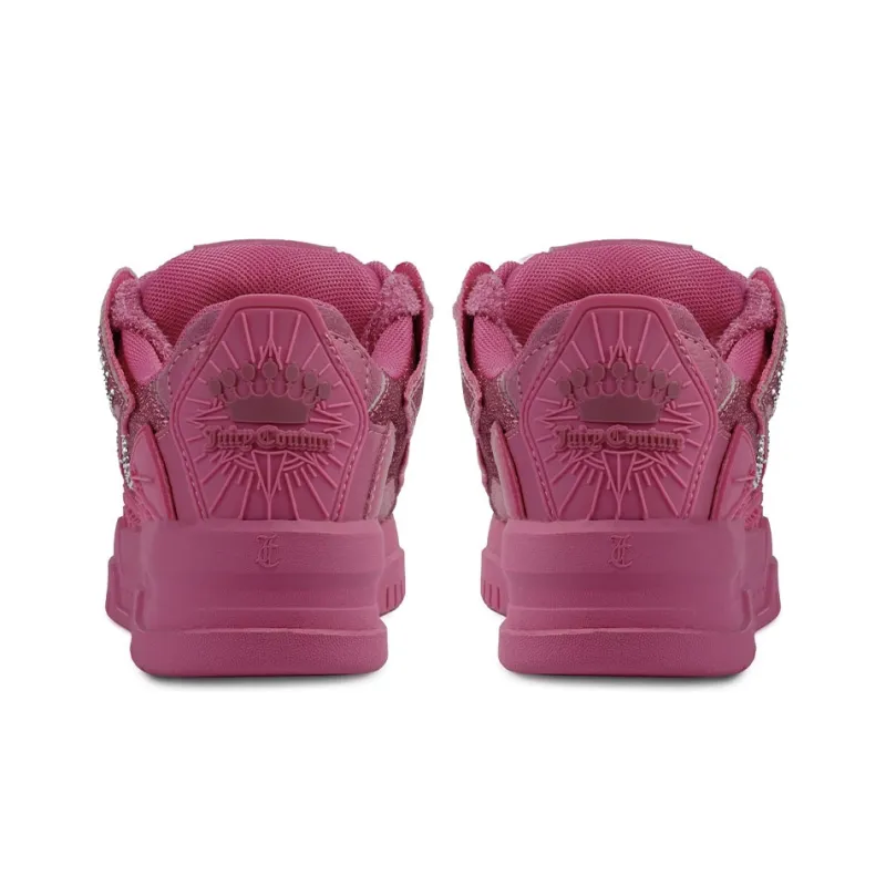 JUZI Low Top Skateboard Shoes Women's Rose Red-5