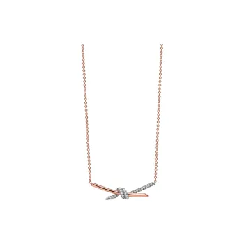 TIFFANY & CO. 18K Rose Gold Necklaces Women's