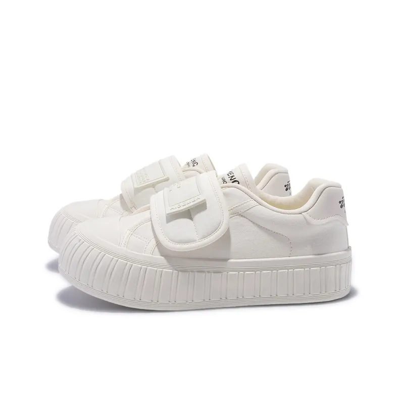 SNXR Anti-Slip And Wear-Resistant Lightweight Height Increasing Cushioning Low-Top Canvas Shoes Women's-4