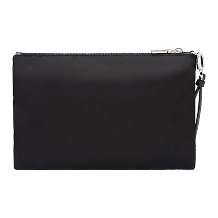 PRADA Nylon Fabric Toiletry Bag Clutch Trumpets Men's Black-2
