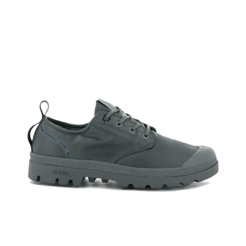 Palladium Pampa OX Lite+ Rcycl Wp+ Wear-Resistant Water-Resistant Slip-Resistant Low-Top Canvas Shoes Unisex Dark Gray-1