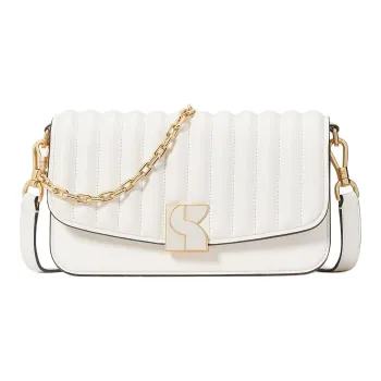 Kate Spade Cow Leather Crossbody Bag Shoulder Bag Women's Cream
