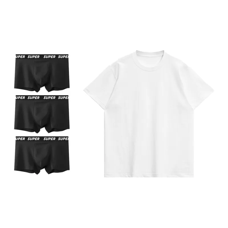 WHITE HOT x SUPER Underpants Men's Combo Set-7