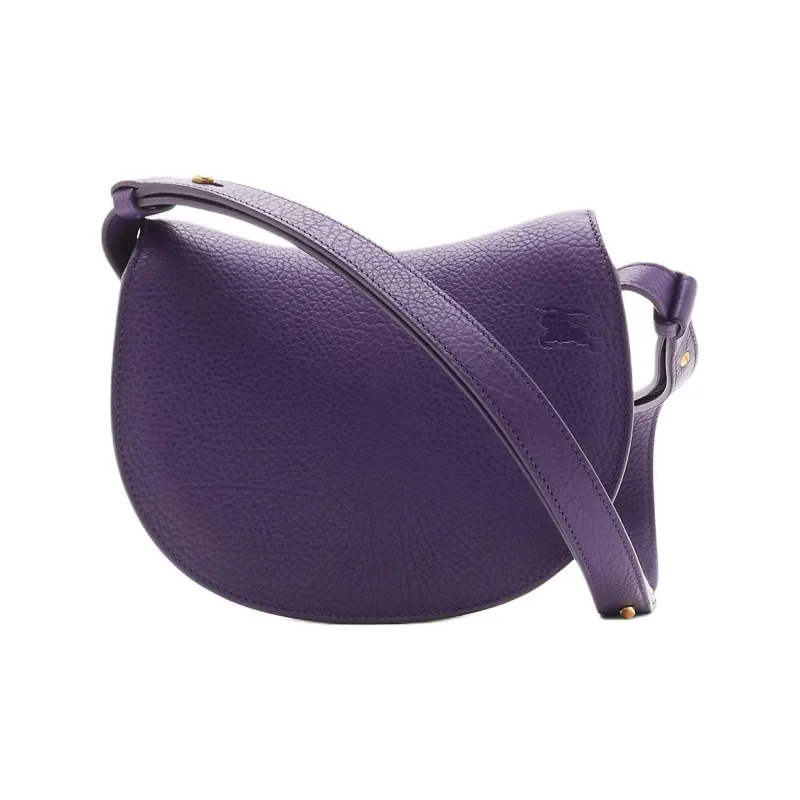 Burberry Rocking Horse Calfskin Crossbody Bag Shoulder Bag Women's Ribbon Purple-2