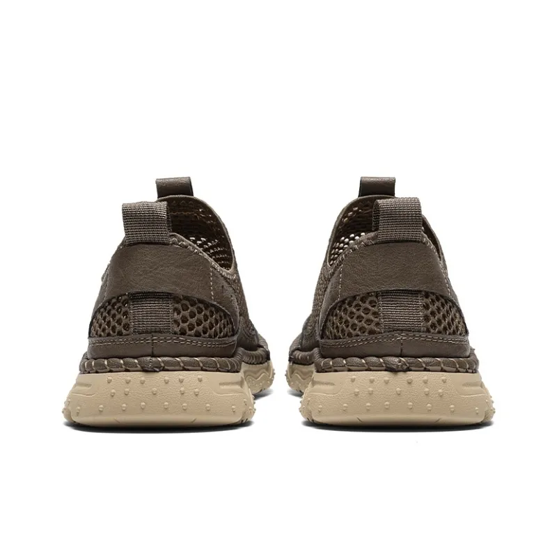 G.N.SHIJIA Casual Shoes Men Low Top Khaki/Light Brown-4