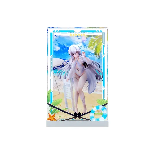 AOWOBOX Compatibility With UnionCreative Azur Lane Hermione Swimwear Figurine Display Case Model Accessories