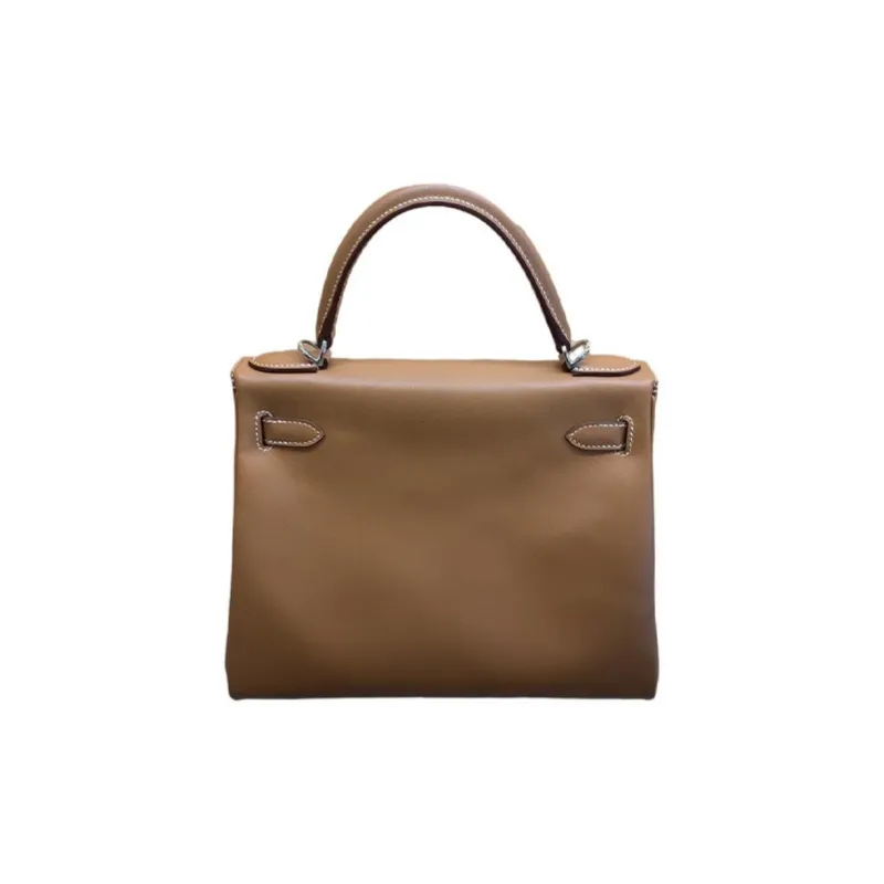 HERMES Kelly Madame Leather Kelly Bag Handbags Medium Size Women's 37 Gold Gold Brown-2