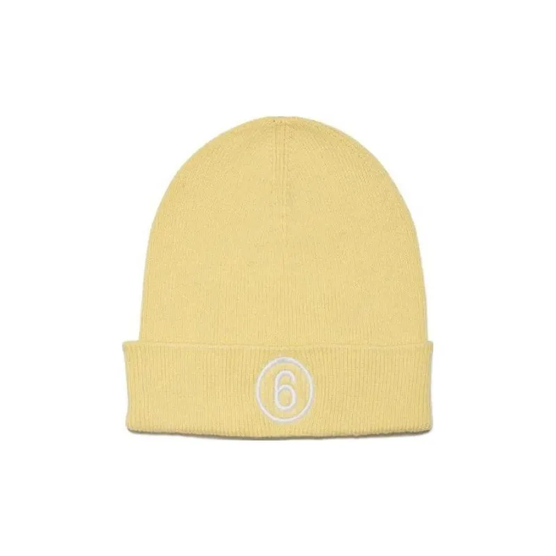MM6 Maison Margiela Cotton Beanies Kids' Yellow-0