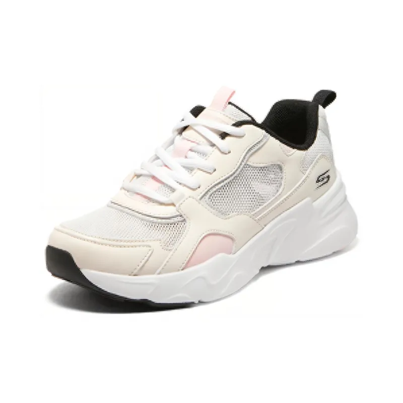 Skechers Macaron Cushioning Anti Slip And Wear Resistant Low Top Casual Shoes Women's Natural Pink-2