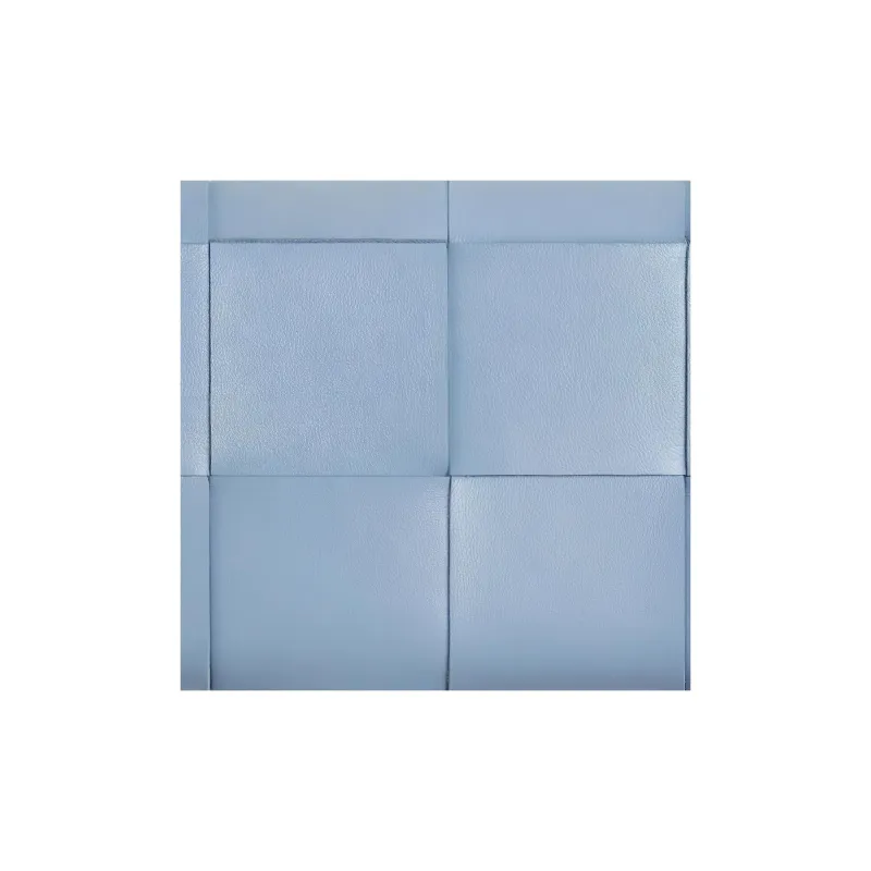 Bottega Veneta Intrecciato Lambskin Wallet Large Size Women's Ice Blue-4