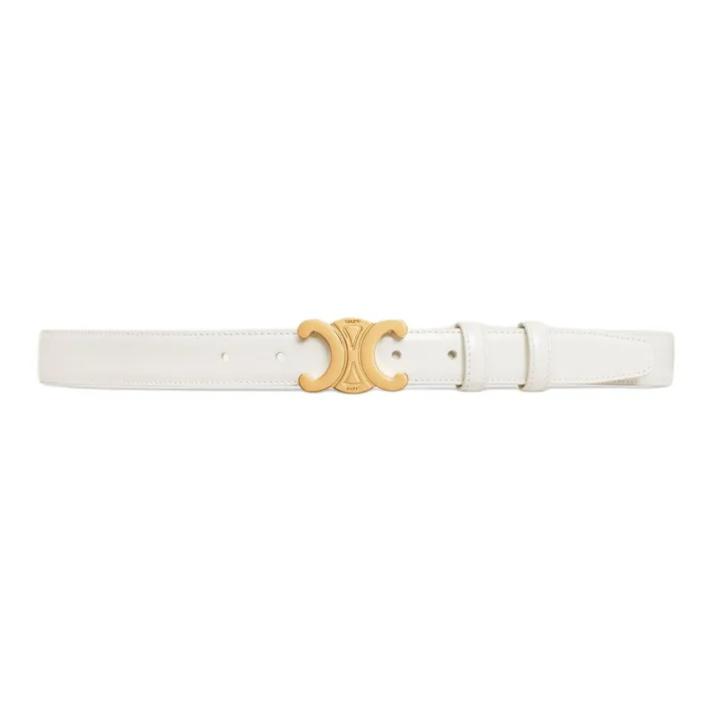 CELINE Medium Triomphe Belt In Taurillon Leather-1