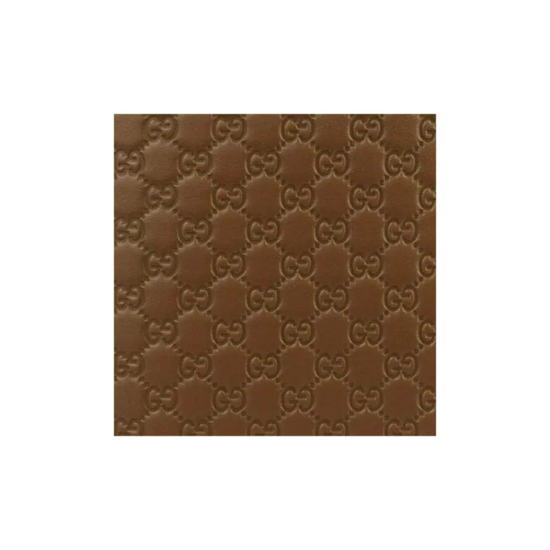 GUCCI Leather Wallet Regular Men's Brown-3