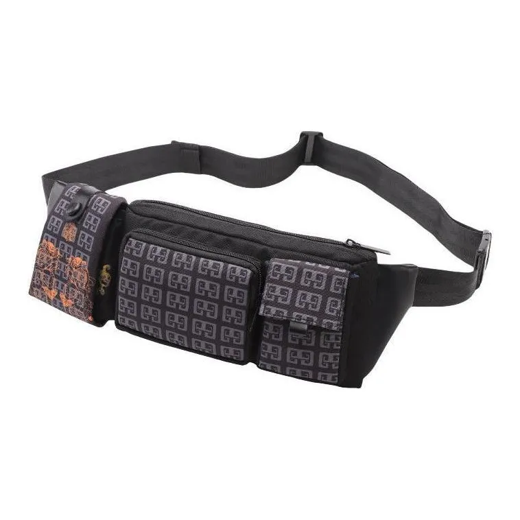 TINYAT Polyester Fanny Pack Regular Men's Black-6