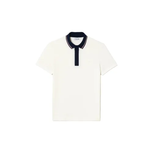 LACOSTE Polo Shirts Men White