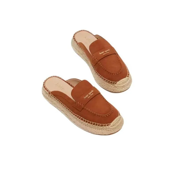 Kate Spade Wrap-toe Slippers Women's Brown-5