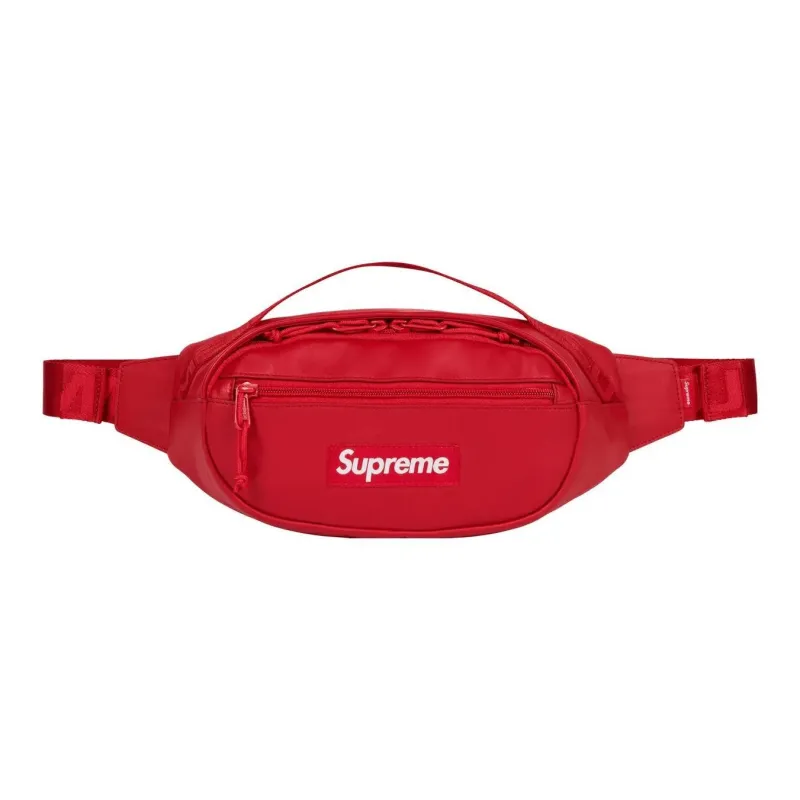Supreme Cow Leather Crossbody Bag, Sling Bag, Fanny Pack Regular Unisex Red-0