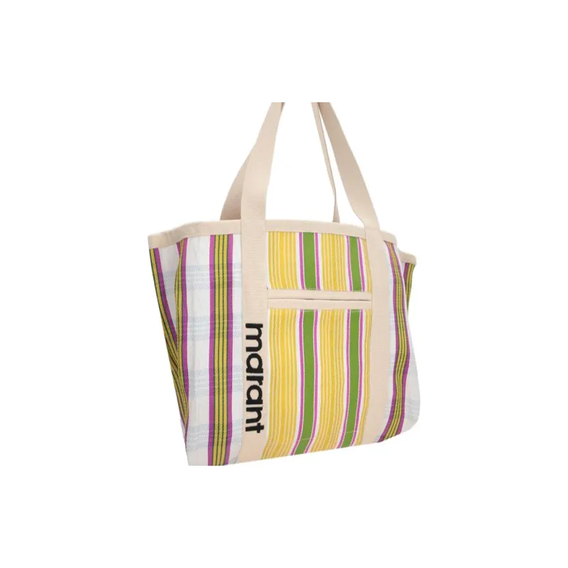 ISABEL MARANT Darwen Nylon Tote Bag Shopping Bag Shoulder Bag Handbag Women's Yellow/Multicolor-1