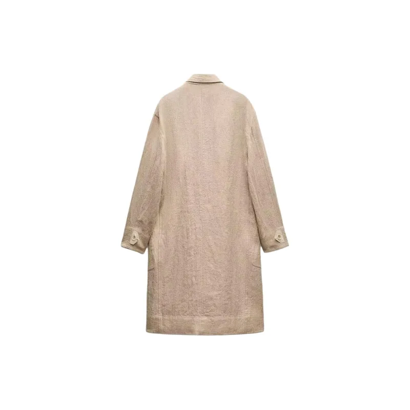 ZARA Trench Coats Women's Sand-1