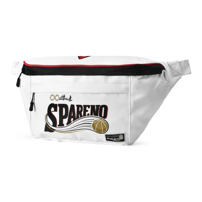 8atheist DRACONITE Collaboration Polyester Crossbody Bag, Fanny Pack, Shoulder Bag Unisex White-1