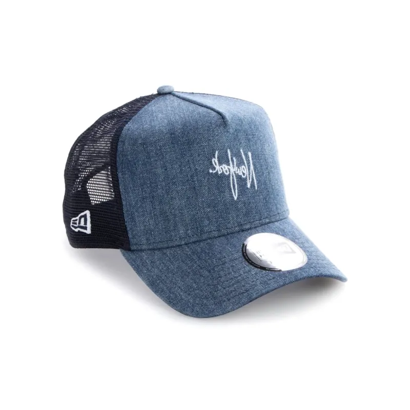 New Era Cotton Baseball Caps Unisex Blue-1