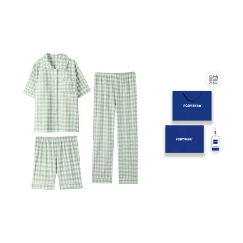 Floating Light Islands Pajama Set Women's Box Light Green