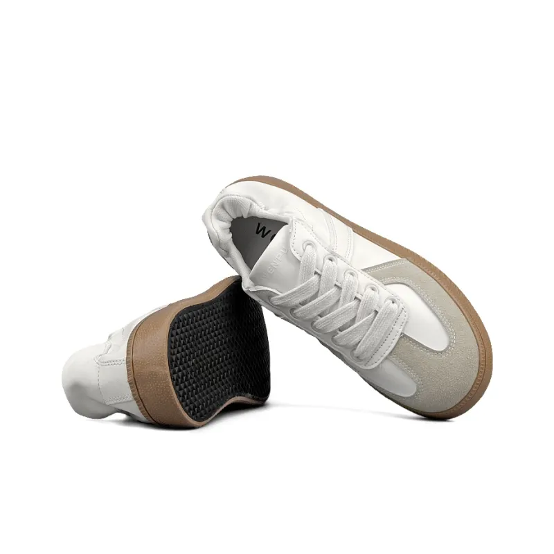 WENPU Slip Resistant Impact Resistant Lightweight Breathable Low Top Skateboard Shoes Women's-15