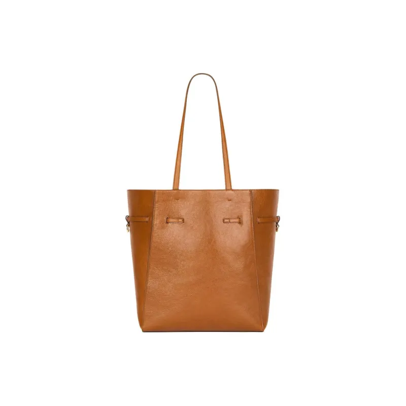 GIVENCHY Buffalo Leather Tote Bag Shopping Bag Crossbody One Shoulder Handbags Small Size Women's Caramel-3