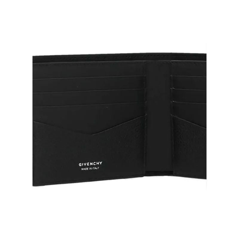 GIVENCHY Cow Leather Zero-Dollar Wallet Card Holder Wallet Men's Black-8