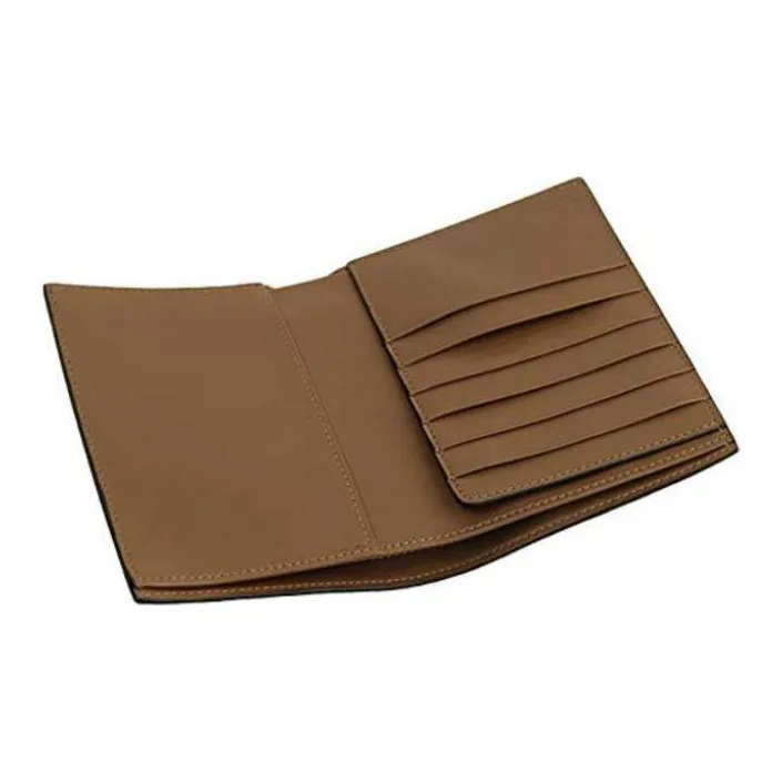 GUCCI Leather Wallet Regular Men's Brown-2