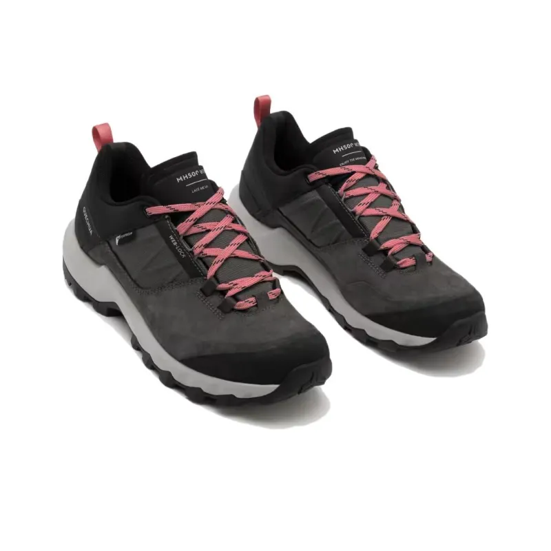 DECATHLON MH500 Cushioning Anti Slip And Wear Resistant Low Top Hiking Trekking Shoes Women's Carbon Gray-3